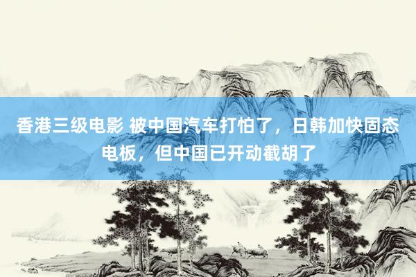 香港三级电影 被中国汽车打怕了，日韩加快固态电板，但中国已开动截胡了