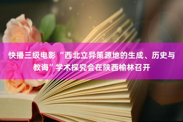 快播三级电影 “西北立异策源地的生成、历史与教诲”学术探究会在陕西榆林召开